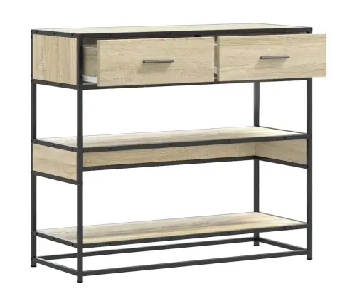 Konsoles Galdiņš, Koka Krāsa, 90X35X80 Cm, Inženierijas Koks Vidaxl