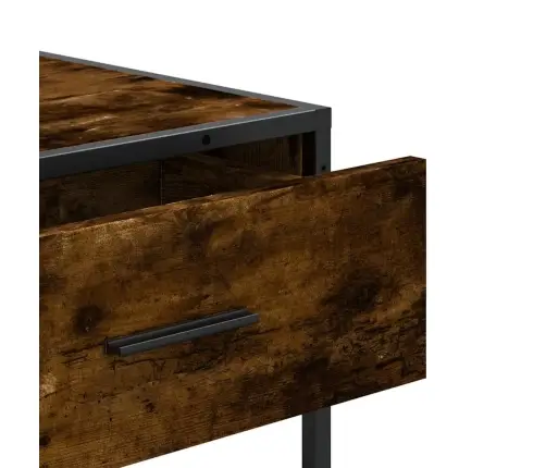 Konsoles Galdiņš, Kvēpināta Ozolkoka, 90X35X80 Cm, Koks Vidaxl