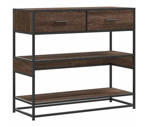 Konsoles Galdiņš, Brūna Koka, 90X35X80 Cm, Inženierijas Koks Vidaxl