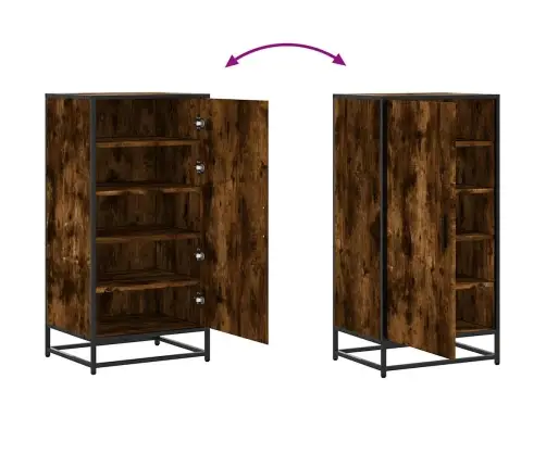 Apavu Plaukts, Ozolkoka Krāsa, 48X38X97,5 Cm, Inženierijas Koks Vidaxl