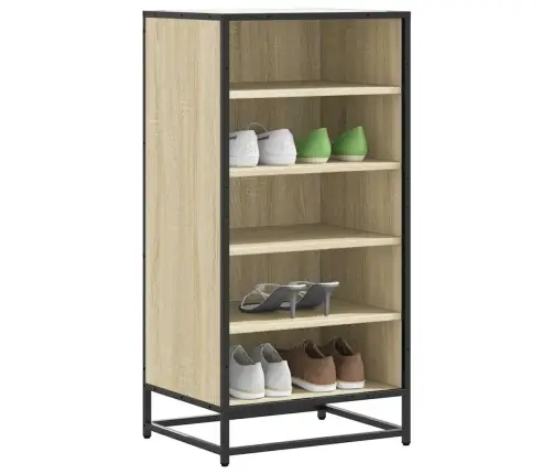 Apavu Plaukts, Ozolkoka Krāsa, 48X38X97,5 Cm, Inženierijas Koks Vidaxl