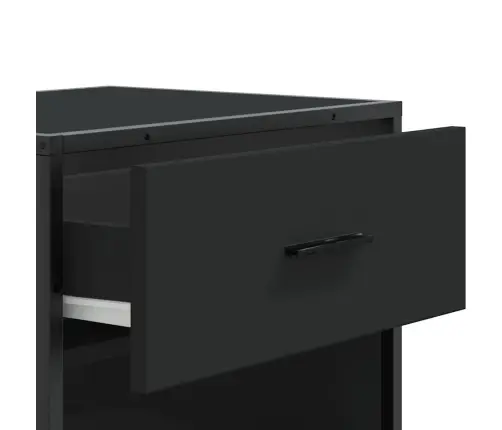 Apavu Skapītis, Melns, 48X38X97,5 Cm, Inženierijas Koks Vidaxl