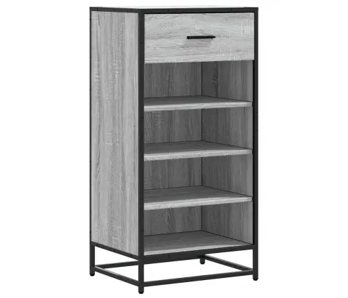 Apavu Plaukts Pelēks Sonoma 48X38X97,5 Cm Inženierijas Koks Vidaxl