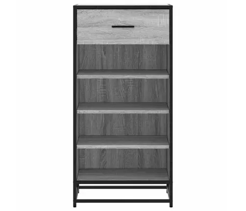 Apavu Plaukts Pelēks Sonoma 48X38X97,5 Cm Inženierijas Koks Vidaxl