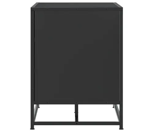 Apavu Sols Melns 100X40X53,5 Cm Engineered Wood And Metal Vidaxl