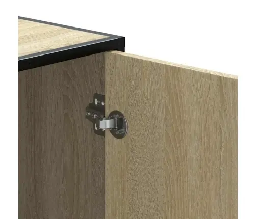 Apavu Skapītis, Ozola, 100X40X53,5 Cm, Inženierijas Koks&Metāls Vidaxl