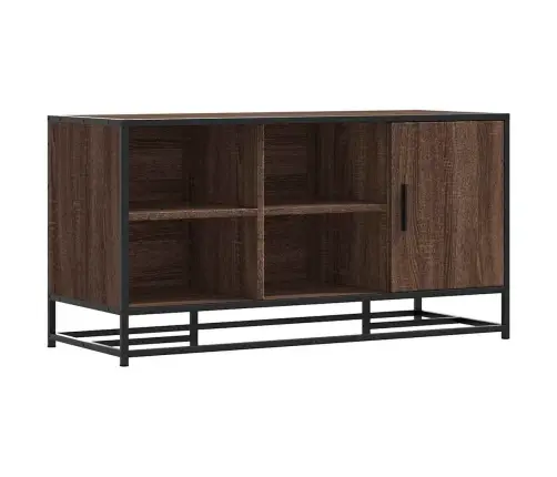 Apavu Plaukts, Brūns, 100X40X53,5 Cm, Inženierijas Koks&Metāls Vidaxl