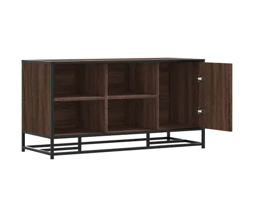 Apavu Plaukts, Brūns, 100X40X53,5 Cm, Inženierijas Koks&Metāls Vidaxl