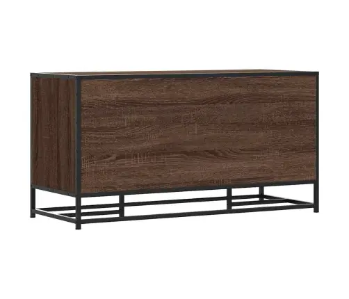 Apavu Plaukts, Brūns, 100X40X53,5 Cm, Inženierijas Koks&Metāls Vidaxl