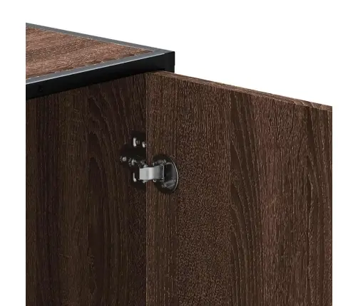 Apavu Plaukts, Brūns, 100X40X53,5 Cm, Inženierijas Koks&Metāls Vidaxl