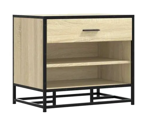 Apavu Sols Sonoma Ozols 60X40X53,5 Cm Inženierijas Koks Metāls Vidaxl