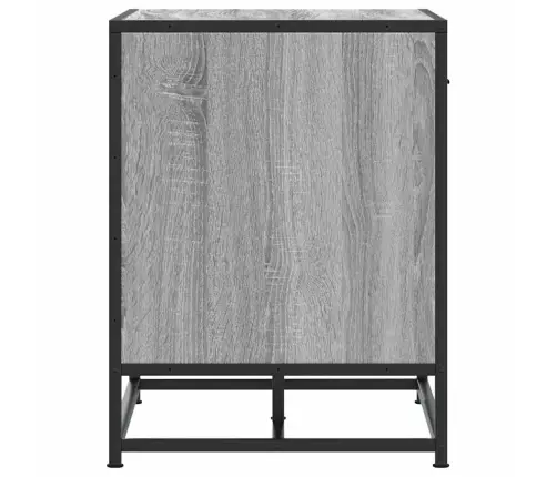 Apavu Sols Pelēks Sonoma Inženierijas Koks Un Metāls Vidaxl