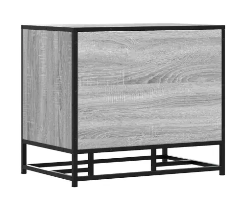 Apavu Sols Pelēks Sonoma Inženierijas Koks Un Metāls Vidaxl