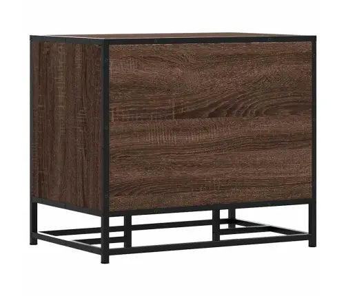 Apavu Plaukts, Brūns, 60X40X53,5 Cm, Inženierijas Koks&Metāls Vidaxl