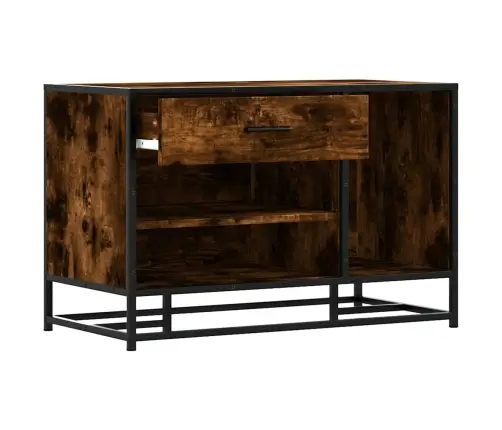 Apavu Skapītis, Ozola, 80X40X53,5 Cm, Inženierijas Koks&Metāls Vidaxl