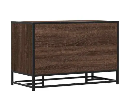 Kingapink Pruun Tamm 80X40X53,5Cm Projekteeritud Puit Ja Metall