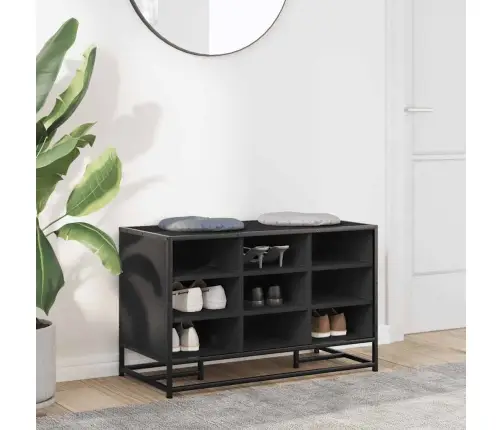 Kingapink Must 84X40X53,5 Cm Engineered Wood And Metal