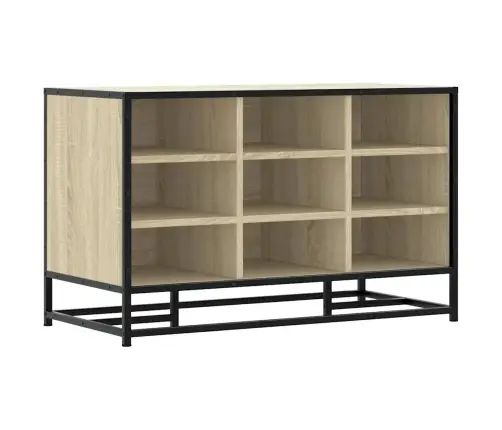 Apavu Sols Sonoma Ozols 84X40X53,5 Cm Inženierijas Koks Metāls Vidaxl