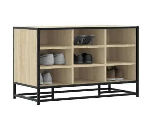 Apavu Sols Sonoma Ozols 84X40X53,5 Cm Inženierijas Koks Metāls Vidaxl