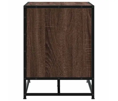 Apavu Plaukts, Brūns, 84X40X53,5 Cm, Inženierijas Koks&Metāls Vidaxl