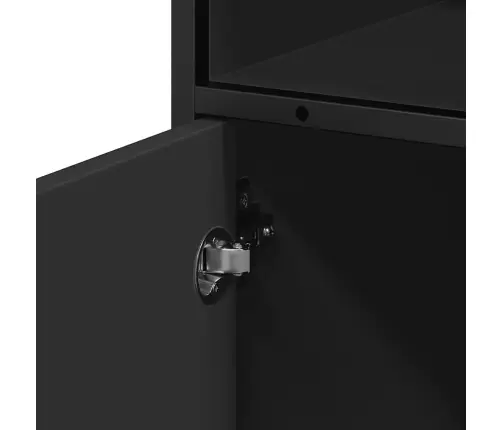 Vannas Istabas Skapis Melns 35X37,5X100 Cm Engineered Wood Vidaxl