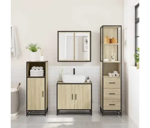 Vannitoakapp Sonoma Tamm 35X37,5X166 Cm Insenerpuit