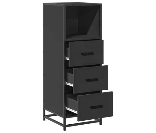 Vannas Istabas Skapis Melns 35X37,5X100 Cm Engineered Wood Vidaxl