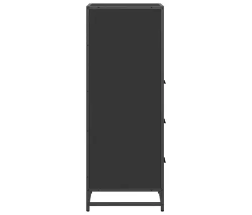 Vannas Istabas Skapis Melns 35X37,5X100 Cm Engineered Wood Vidaxl