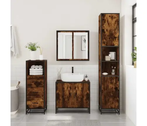 Vannasistabas Skapītis, Ozola, 35X37,5X100Cm, Inženierijas Koks Vidaxl Vannasistabas Skapītis, Ozola, 35X37,5X100Cm, Inženierijas Koks Vidaxl