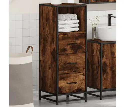 Vannasistabas Skapītis, Ozola, 35X37,5X100Cm, Inženierijas Koks Vidaxl Vannasistabas Skapītis, Ozola, 35X37,5X100Cm, Inženierijas Koks Vidaxl