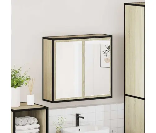 Vannitoa Peegelkapp, Sonoma Tamm, 65 X 20 X 60 cm Töödeldud Puit