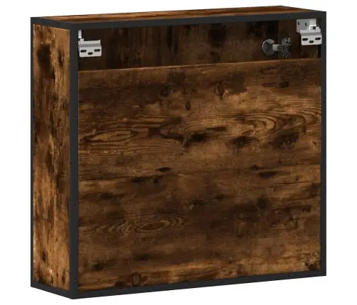 Veidrodinė Vonios Spintelė, Dūminio, 65X20X60 cm Mediena