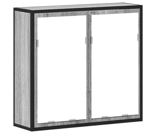 Vannasistabas Spoguļskapītis, Pelēka Ozola Krāsa, 65X20X60 Cm Vidaxl