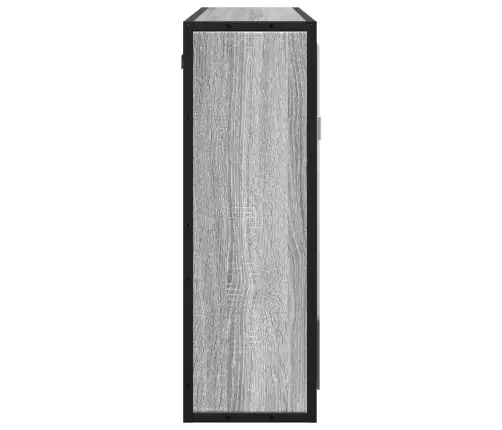 Vannasistabas Spoguļskapītis, Pelēka Ozola Krāsa, 65X20X60 Cm Vidaxl