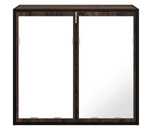 Veidrodinė Vonios Spintelė, Ruda, 65X20X60 cm Mediena