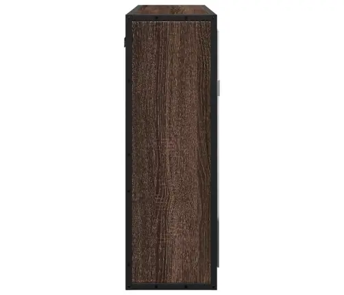 Vannasistabas Spoguļskapītis, Ozolkoka Krāsa, 65X20X60 Cm Vidaxl