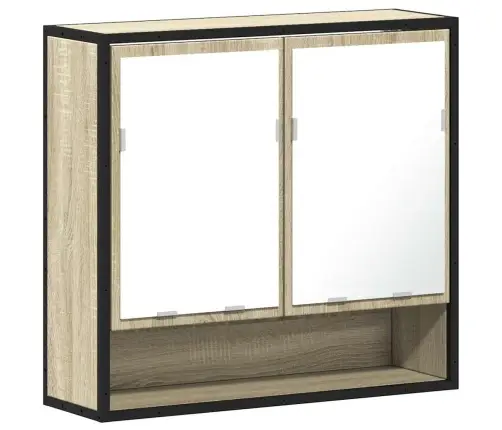 Vannas Istabas Spoguļskapis Sonoma Ozols 65X20X60 Cm Vidaxl