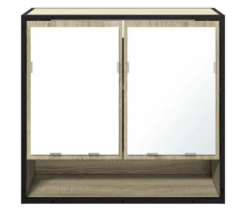 Vannas Istabas Spoguļskapis Sonoma Ozols 65X20X60 Cm Vidaxl