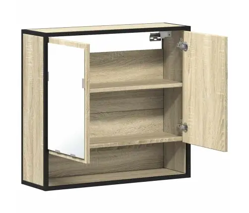 Vannas Istabas Spoguļskapis Sonoma Ozols 65X20X60 Cm Vidaxl