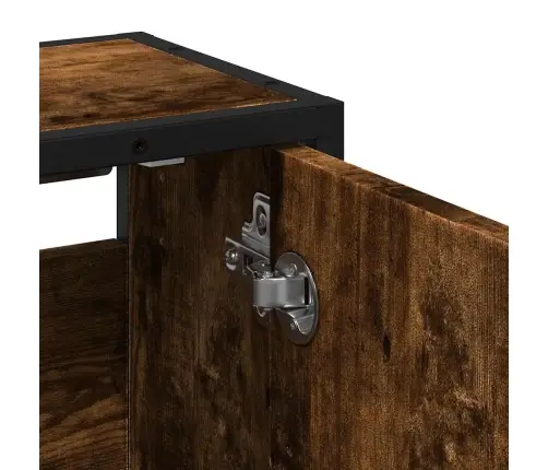 Vannasistabas Spoguļskapītis, Ozolkoka Krāsa, 65X20X60 Cm Vidaxl