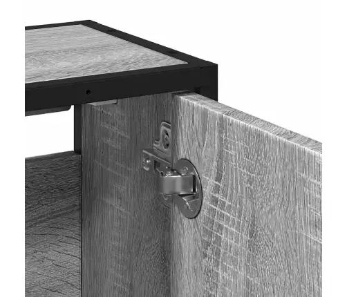 Vannasistabas Spoguļskapītis, Pelēka Ozola Krāsa, 65X20X60 Cm Vidaxl