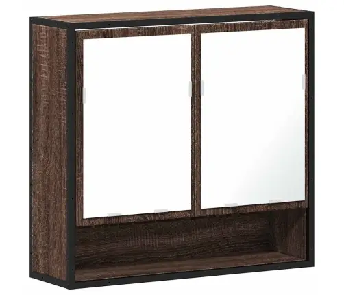 Vannitoa Peegelkapp Pruun Tamm 65X20X60 Cm Ehituspuit