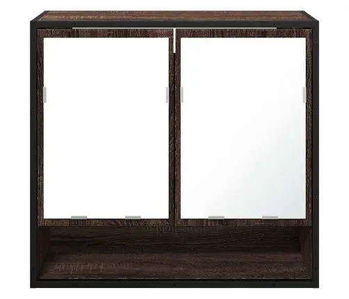 Vannitoa Peegelkapp Pruun Tamm 65X20X60 Cm Ehituspuit