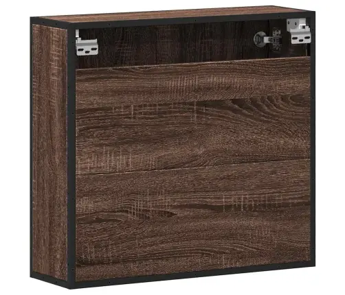 Vannitoa Peegelkapp Pruun Tamm 65X20X60 Cm Ehituspuit