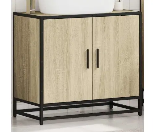 Vannitoa Kraanikausi Kapp Sonoma Tamm 65 X 33 X 60 Cm Töödeldud Puit Vannitoa Kraanikausi Kapp Sonoma Tamm 65 X 33 X 60 Cm Töödeldud Puit