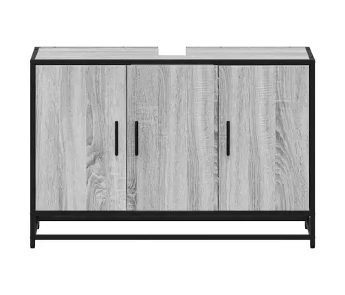 Vonios Kambario Spintelė, Pilka, 90X33X60 cm Mediena