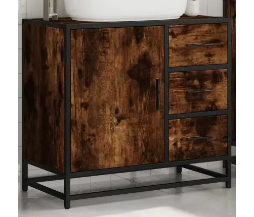 Vonios Kambario Spintelė, Dūminio, 65X33X60 cm Mediena