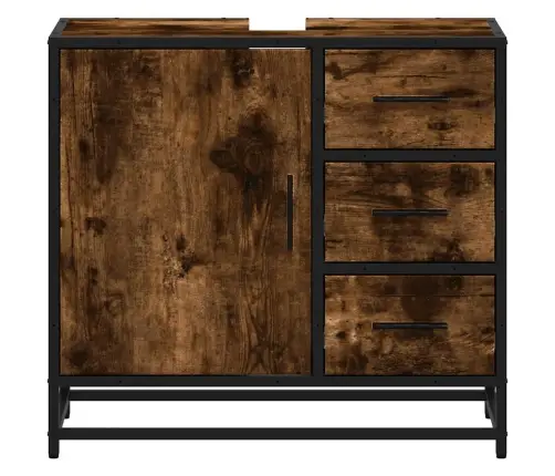 Vonios Kambario Spintelė, Dūminio, 65X33X60 cm Mediena