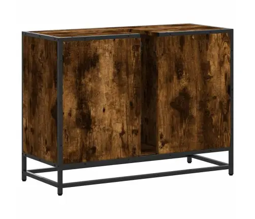 Izlietnes Skapītis, 80X33X60 Cm, Inženierijas Koks, Ozolkoka Vidaxl