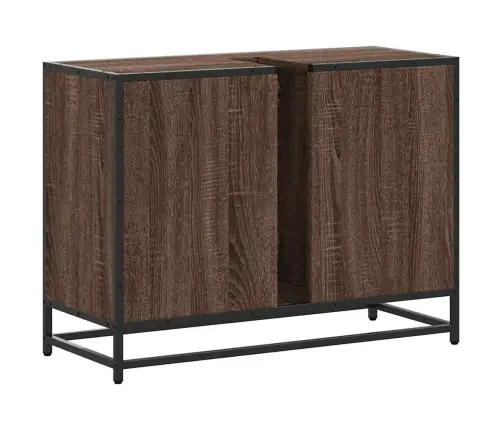 Izlietnes Skapītis, Ozola, 80X33X60 Cm, Inženierijas Koks Vidaxl